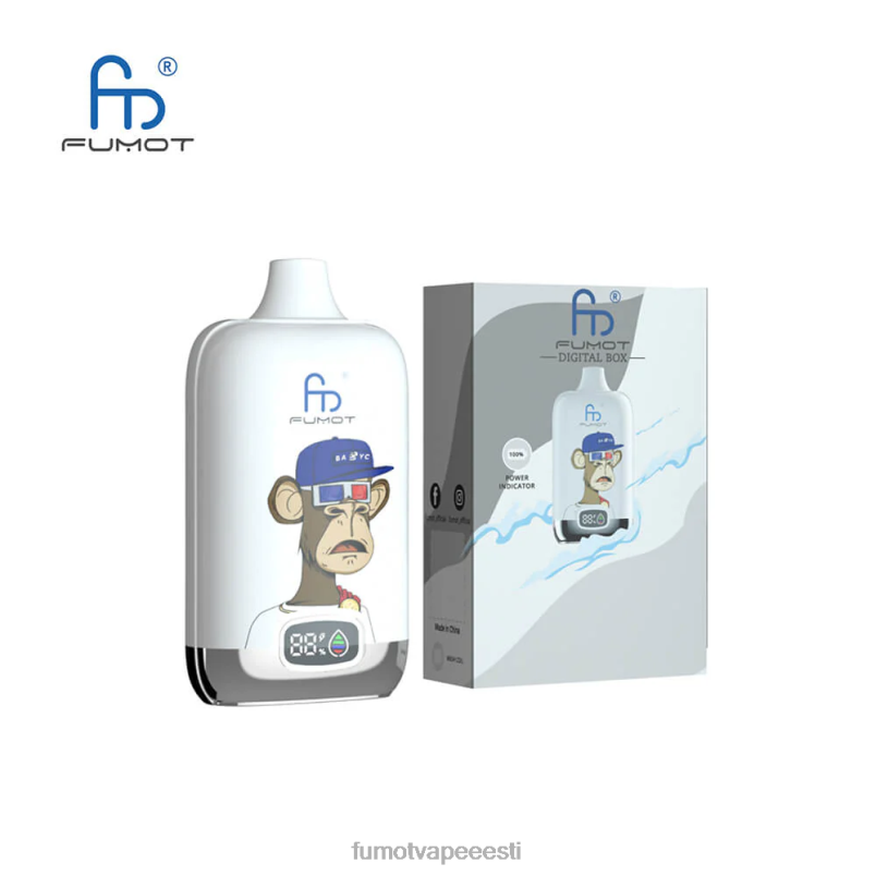 Fumot Digital Box 12000 20 ml ühekordselt kasutatav vape pod - (1 tk) armastus 66 6Z62Z135 Fumot Vape Flavors