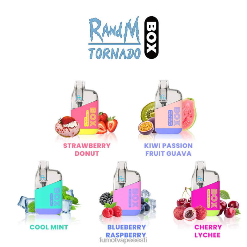 Fumot Tornado 10 000 ühekordset vape pod box - 20 ml (1 tk) mango jääl 6Z62Z362 Fumot Vape Eesti