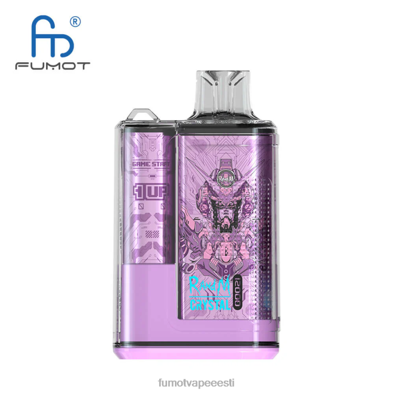 Fumot Crystal 12000 ühekordne vape karp - 20ml (1 tk) sinikas vaarikas 6Z62Z262 Fumot Vape Eesti