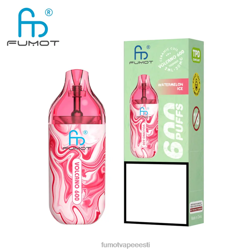 Fumot Volcano 600 tpd-ühilduv ühekordne vape - 2ml (3-osaline komplekt) ananassi virsiku mango 6Z62Z294 Fumot Discount Code