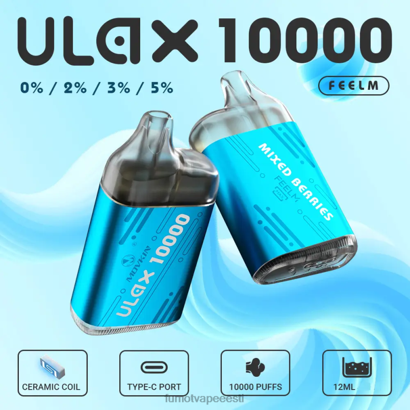 Fumot Movkin Ulax 10 000 ühekordset vape pod - 12 ml (1 tk) segatud marjad 6Z62Z311 Fumot Eesti