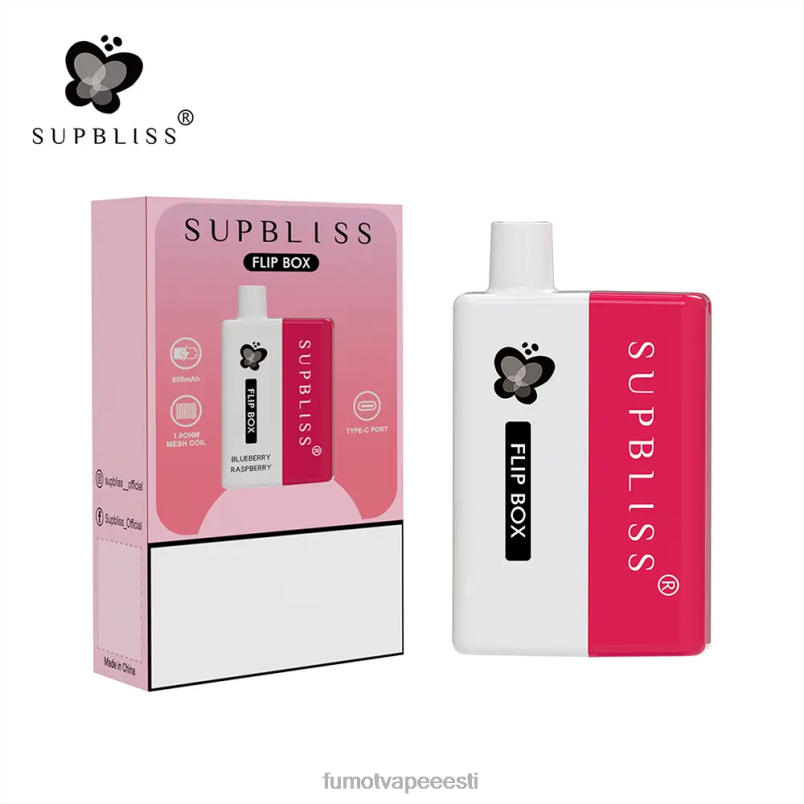 Fumot Supbliss Flip karp 6000 vahetatav vape komplekt - 10ml (1 tk) arbuusi jää 6Z62Z341 Fumot Eesti