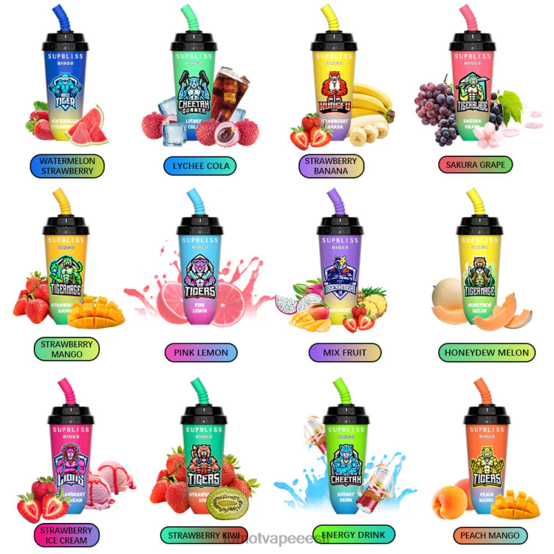 Fumot Supbliss Bingo 16 ml 8000 ühekordselt kasutatav vape pod seade (1 tk) arbuus 6Z62Z412 Fumot Vape Eesti