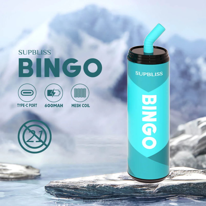 Fumot Supbliss Bingo 9000 ühekordne vape pen (1 tk)- 18ml külmutatud koola 6Z62Z468 Fumot Vape Online Shop