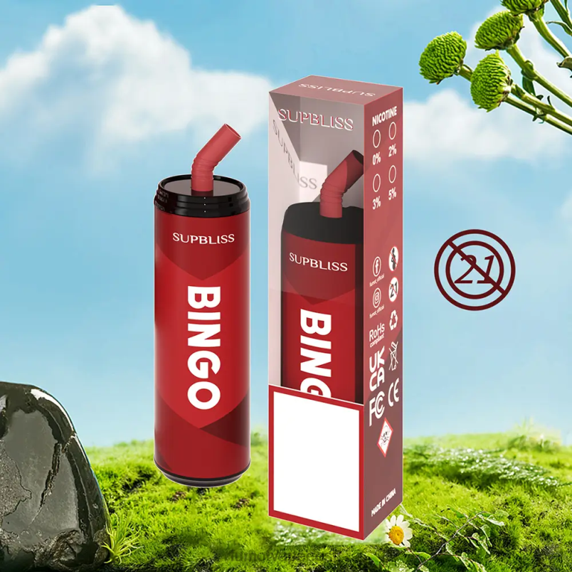 Fumot Supbliss Bingo 9000 ühekordne vape pen (1 tk)- 18ml kiivi kannatuspuu guajaav 6Z62Z470 Fumot Vape Nicotine