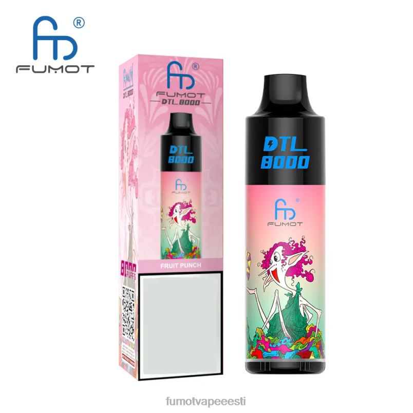 Fumot DTL 8000 ühekordne vape pen - 16 ml (1 tk) aaloe viinamari 6Z62Z413 Fumot Store