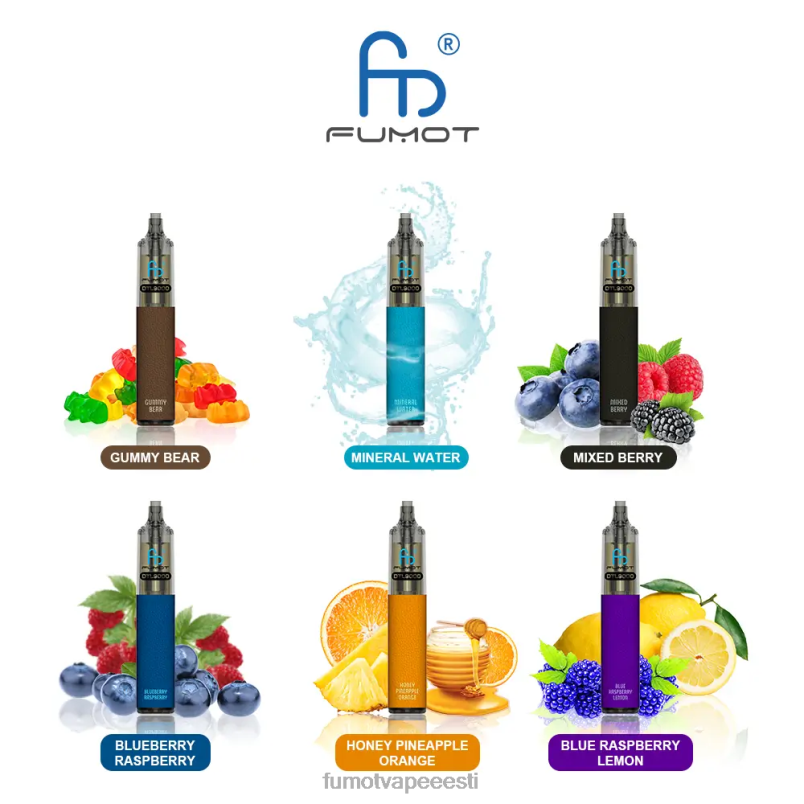 Fumot DTL ühekordne vape pen 9000-18ml (1 tk) maasikas arbuus 6Z62Z368 Fumot Vape Online Shop