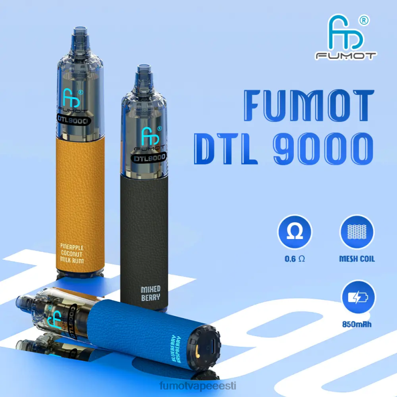 Fumot DTL ühekordne vape pen 9000-18ml (1 tk) maasikas arbuus 6Z62Z368 Fumot Vape Online Shop