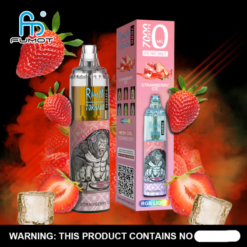 Fumot Tornado 0% 7000 14 ml ühekordne vape pen (1 tk) Kummikaru 6Z62Z518 Fumot Vape Online Shop