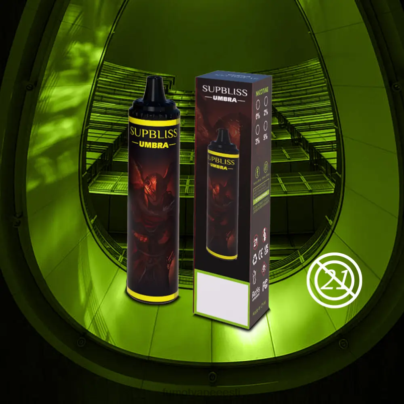 Fumot Supbliss Umbra 10000 (1 tk) ühekordne vape pen - 20ml lahe piparmünt 6Z62Z476 Fumot Tech