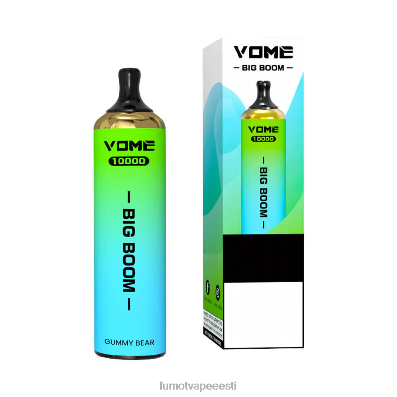 Fumot Vome Big Boom ühekordne vape pen 10000-20ml (1 tk) lopsakas jää 6Z62Z449 Fumot Disposable Vape